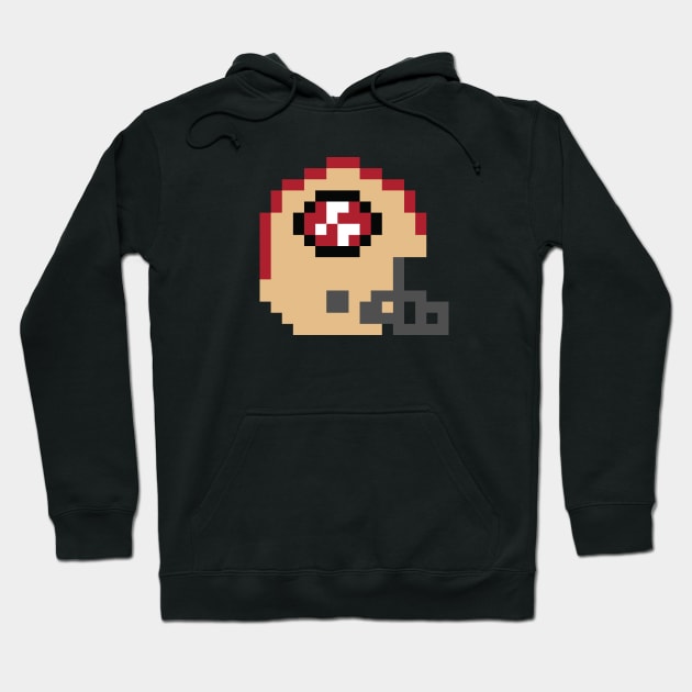 8 Bit San Francisco 49ers Helmet Hoodie by N8I